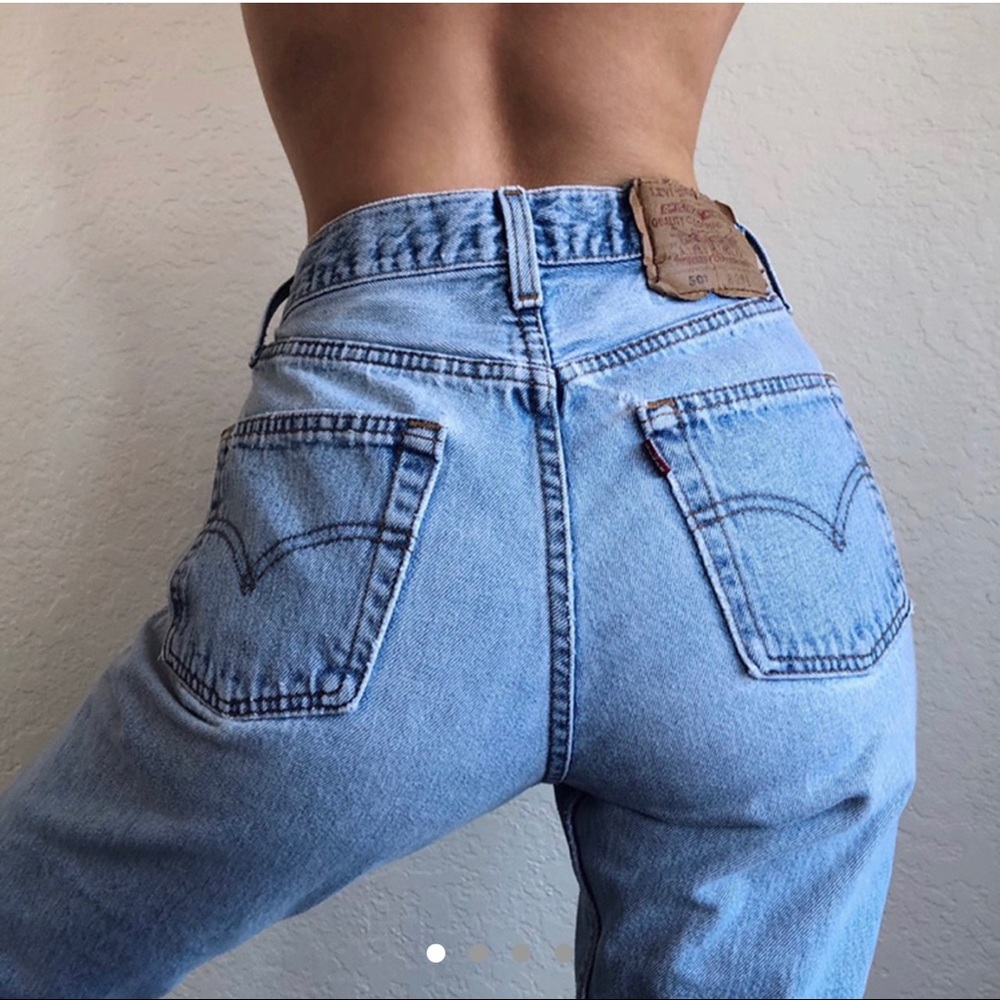 stunning light wash vintage Levi’s 501s